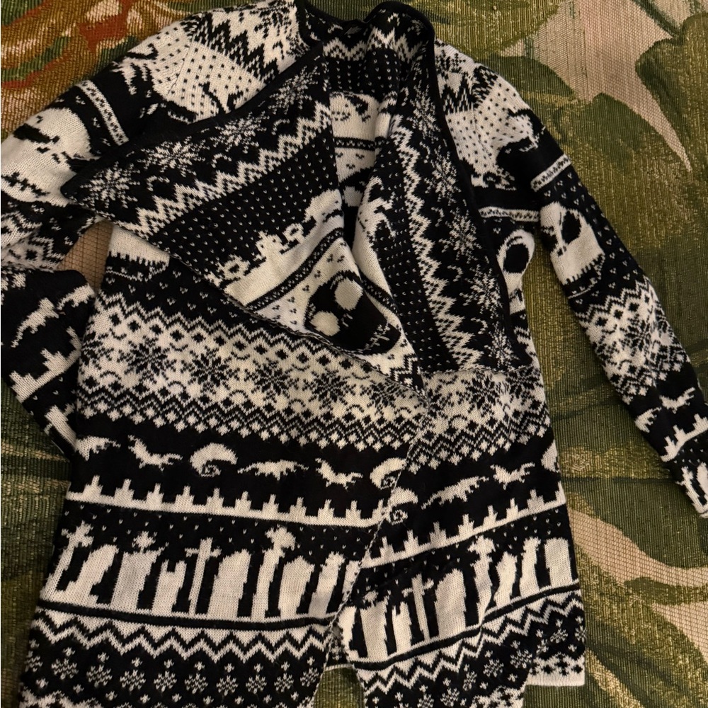 Disney nightmare before Christmas open winter sweater
